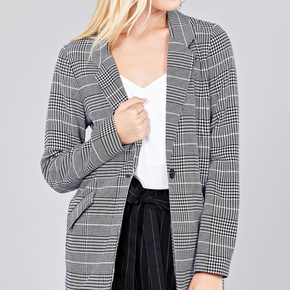 💥RESTOCKING SOON!💥 Plaid Blazer - Picture 4 of 6
